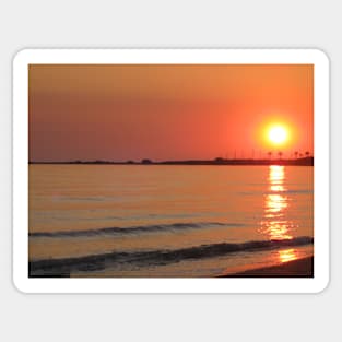 Southern Sicily, sunset over Canaletto Sticker